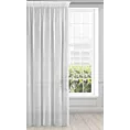 Firana biała w stylu eco z efektem deszczyku 140x270 cm taśma MONIC