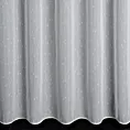 Tkanina firanowa matowa siateczka z subtelnym efektem deszczyku zakończona szwem obciążającym