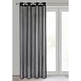 Zasłona czarna z moherowej tkaniny 140x250 cm przelotka - AGIS