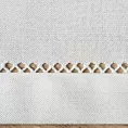 Obrus biały 145x260 cm EMILY z ozdobną listwą i mereżką