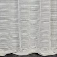 Firana beżowa z efektem deszczyku w poprzeczne prążki 140x250 cm przelotka ARIA