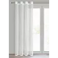 Firana biała o strukturze siateczki niewymagająca prasowania 140x250 cm przelotka MIRELLA