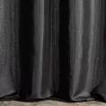 Zasłona szyta na taśmie 5 cm LUXOR czarna z eleganckiej lśniącej tkaniny o drobnym splocie