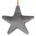 Ozdoba świąteczna GRAS miękka gwiazdka z futerka