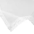 Obrus na stół 85x85 cm biały zdobiony koronką - SUSAN