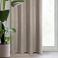 Zasłona ciemnobeżowo, szampańska z tkaniny typu blackout 140x250 cm przelotka OLETA