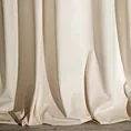 Zasłona jasnobeżowa z ekskluzywnego aksamitnego welwetu 290 g/m2 140x270 cm taśma - VILLA