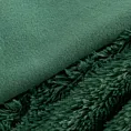 Narzuta na fotel-koc o strukturze miękkiego futra 70x160 cm ciemnozielona TIFFANY Design 91