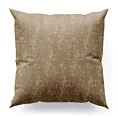 Poszewka szyta MALLORCA beżowo złocista z miękkiej tkaniny szenilowej przetykanej błyszczącą nicią