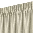 Zasłona jasnobeżowa z tkaniny welurowej 360x280 cm taśma - Dora