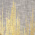 Zasłona naturalno, złocista zdobiona błyszczącym nadrukiem z dodatkiem lnu 135x250 cm przelotka - IMANI