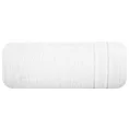 Ręcznik kąpielowy 70x140 cm bawełniany kolor biały z welwetową bordiurą 500 g/m2 DAMLA