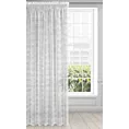 Firana biała z efektem deszczyku półprzezroczysta 140x270 cm taśma ASTERA