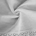 Zazdrostka biała z matowej tkaniny z koronką 150X30 cm tunel GUSTO