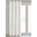 Zasłona kremowa welwetowa 100% zaciemniająca 140x250 cm przelotka - NITA