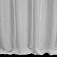 Firana szyta na flexach biała z matowej etaminy, wykończonej obciążnikiem