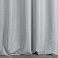Zasłona szyta na taśmie 5 cm PUERTA popielata z tkaniny o pięknym naturalnym dwukolorowym splocie