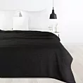 Narzuta na fotel 70x160 cm czarna o miękkiej strukturze BUKLA