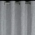 Zasłona stalowa z matowej tkaniny z efektem melanżu 140x250 cm przelotka - ADELINA