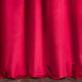 Zasłona szyta na taśmie 5 cm ENYA czerwona z miękkiej półmatowej tkaniny welwetowej