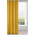 Zasłona musztardowa z matowej gładkiej tkaniny 140x250 cm przelotka - RITA