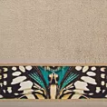 Ręcznik kąpielowy 70x140 cm bawełniany kolor beżowy z designerską bordiurą 500 g/m2 EVA15 Eva Minge
