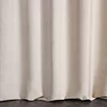 Zasłona szyta na flexach WALDO jasnobeżowa ze szlachetnej grubej tkaniny welwetowej o gramaturze 400g/m2