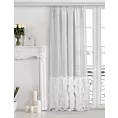 Firana biała z etaminy z pięcioma falbanami 400x270 cm taśma CHARLOTTE 1