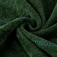 Ręcznik do rąk 70x140 cm bawełniany kolor zielony z welwetową ozdobną bordiurą 500 g/m2 MARI