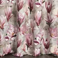 Zasłona zaciemniająca LARI z motywem kwitnących magnolii