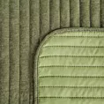 Narzuta szenilowa oliwkowa 170x210 cm pikowana metoda hot press - GLORI