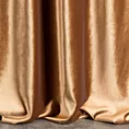 Zasłona szyta na taśmie 5 cm SAFARI miedziana z miękkiej welwetowej tkaniny z połyskiem