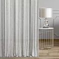 Zasłona szyta na taśmie 5 cm naturalna z etaminy przeplatanej pasami, w stylu eko Italissima Eva Minge