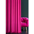 Zasłona szyta na taśmie 5 cm ENYA amarantowa z miękkiej półmatowej tkaniny welwetowej