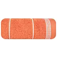 Ręcznik kąpielowy 50x90 cm bawełniany kolor pomarańczowy ze stębnowaną bordiurą 500 g/m2 MIRA