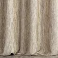 Zasłona szyta na taśmie 8 cm ELLEN beżowo brązowa z grubotkanej tkaniny z efektem dwukolorowej nici i lekkim połyskiem Italissima Eva Minge