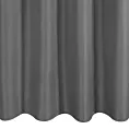 Zasłona grafitowa z gładkiej matowej tkaniny 140x250 cm przelotka - ADARI
