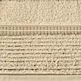 Ręcznik kąpielowy 50x90 cm bawełniany kolor beżowy z bordiurą w paseczki 450 g/m2 TAYLOR Ella Line
