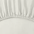 Prześcieradło z gumką 220x200 cm z bawełny kolor kremowy 105 g/m2 BASIC