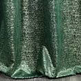 Zasłona welwetowa ciemnozielona z prążkowanym złotym wzorem 140x250 cm przelotka - AMABEL