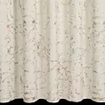 Zasłona welwetowa kremowa zdobiona lśniącym marmurkiem 140x270 taśma - DORI
