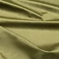 Zasłona szyta na taśmie 5 cm ENYA ciemnooliwkowa z miękkiej półmatowej tkaniny welwetowej