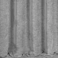 Zasłona szyta na taśmie 5 cm srebrna z tkaniny szenilowej z efektem melanżu