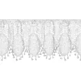 Zazdrostka biała ażurowa w stylu eko 150x30 cm tunel MOLY