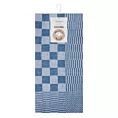 Komplet ściereczek kuchennych 2szt 50x70 cm bawełniany kolor niebieski zdobionych motywem szachownicy 200 g/m2 MAURO
