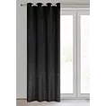 Zasłona welwetowa czarna z kryształkami 140x250 cm przelotka - ARIADNA