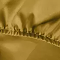 Prześcieradło gładkie z gumką 100x200 cm z satyny bawełnianej kolor musztardowy 125 g/m2 NOVA 3