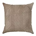 Poszewka na poduszkę 45x45 cm welwetowa, brązowa pikowana w jodełkę metodą hot press SOFIA Eurofirany Premium