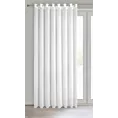 Firana biała z gładkiej matowej tkaniny 300x250 cm przelotka TIRSA