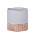 Osłonka ceramiczna na donicę MILI 2 dwukolorowa